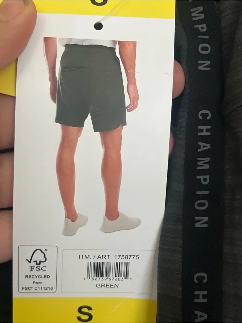 Champion Men's Dark Gray Athletic Performance Shorts Size Small NWT